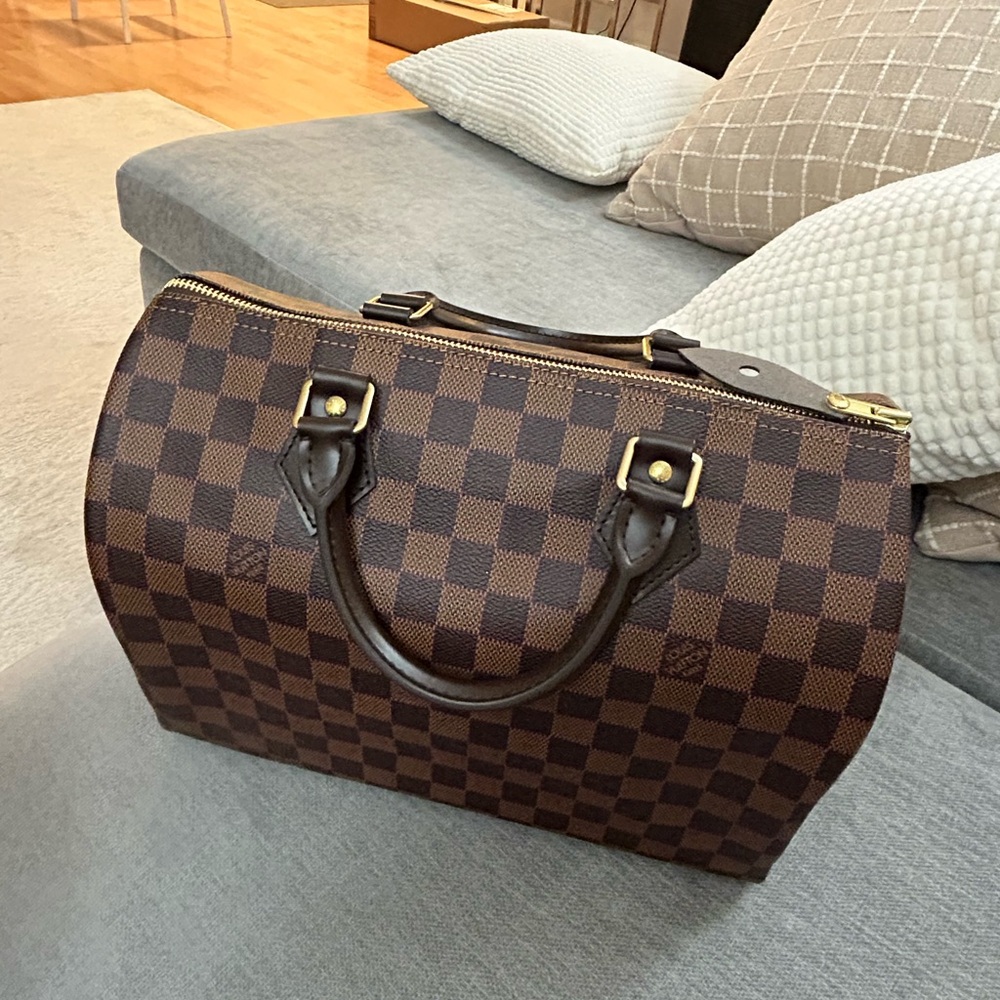 Louis Vuitton Brown Checkered Bag